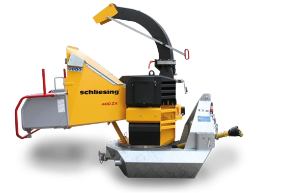 Wood chipper with PTO drive - rotatable 270° Schliesing 400 ZX 270°